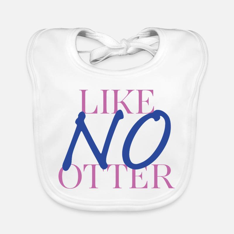 Loutre avec une différence – jeu de mots avec style Bavoir bio Bébé