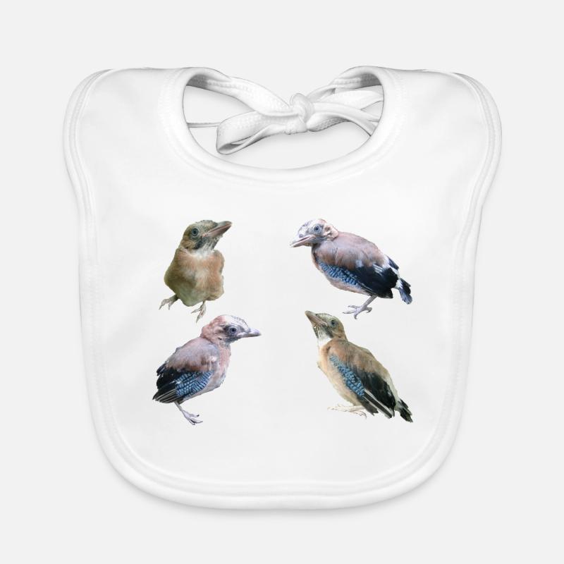 Jay Young Birds Organic Baby Bibs