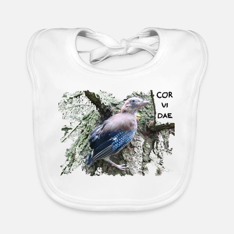 Eichelhäher Corvidae Baby Bio-Lätzchen