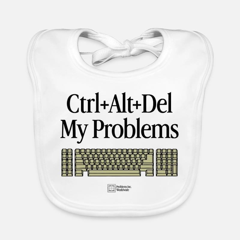 Keyboard Warrior – Gaming & Tech Humor - Baby Bio-Lätzchen - Weiß
