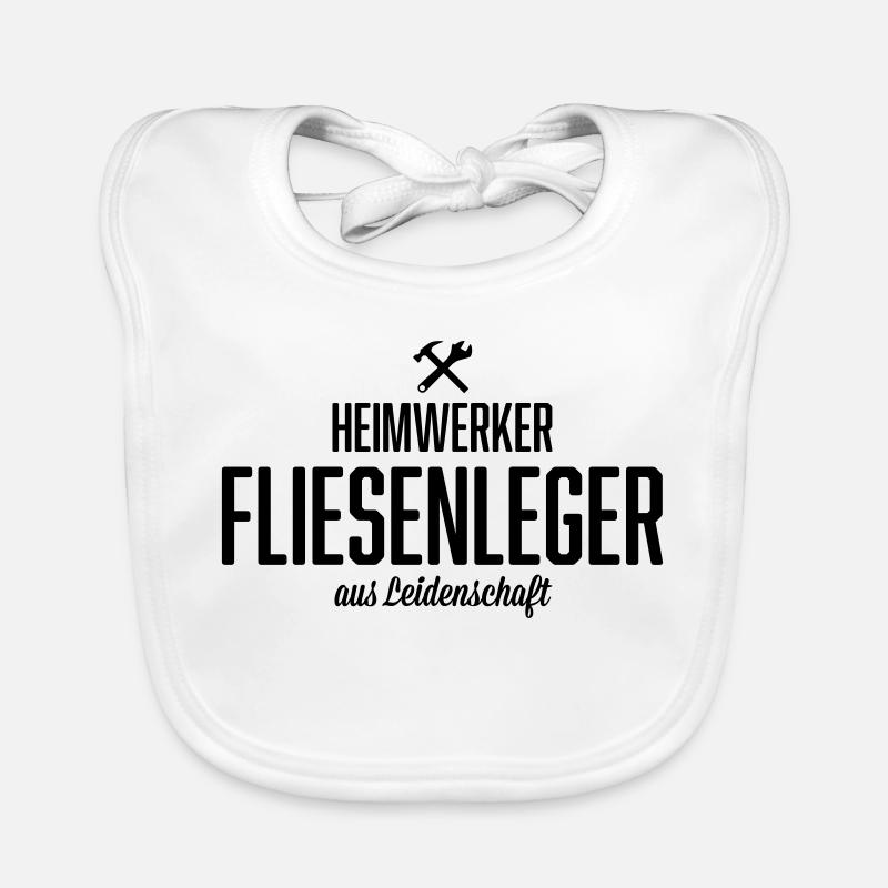 Heimwerker Fliesenleger Baby Bio-Lätzchen