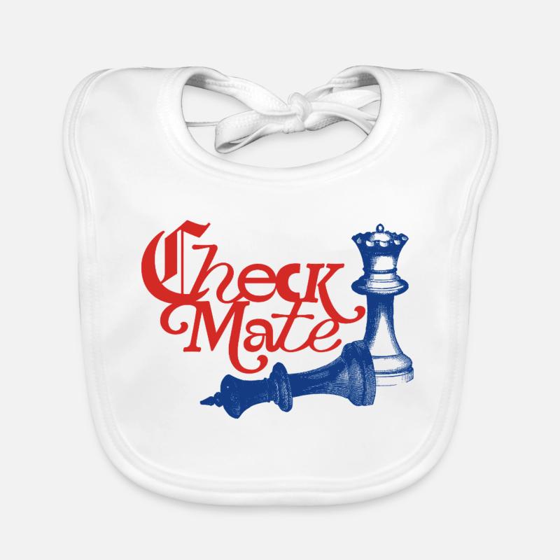 Check Mate Statement Baby Bio-Lätzchen