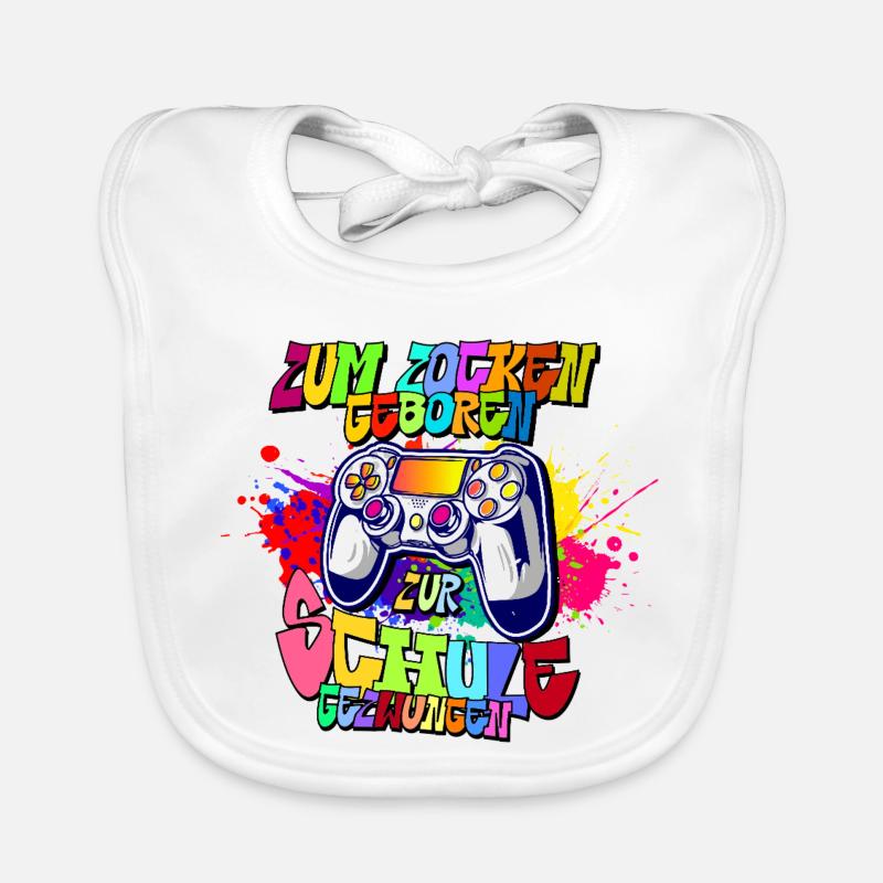 Graffiti Controller Neonfarben progamer Baby Bio-Lätzchen