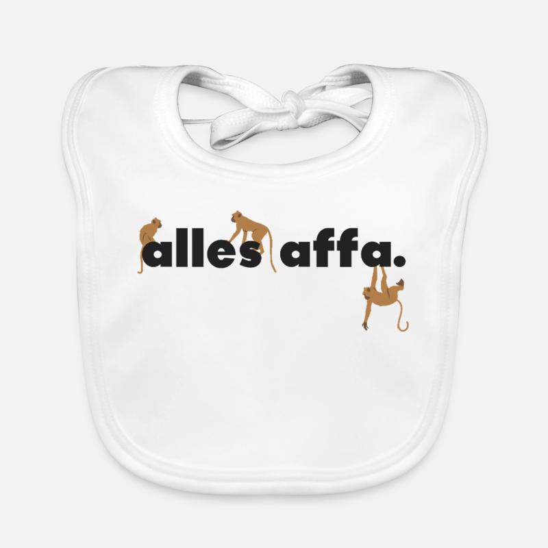 allesaffa. - Baby Bio-Lätzchen - Weiß