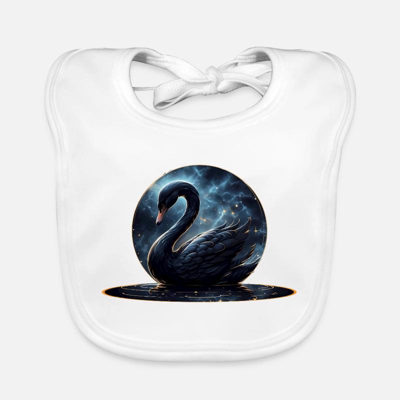 Galactic Grace : Le Cygne Noir Bavoir bio Bébé