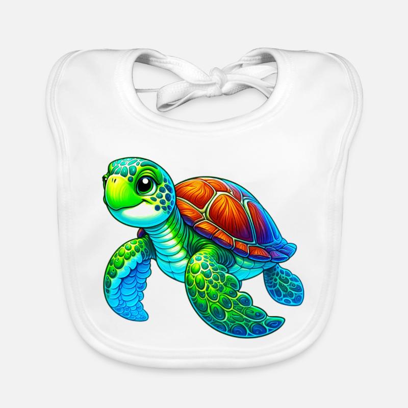 Tortue Bavoir bio Bébé