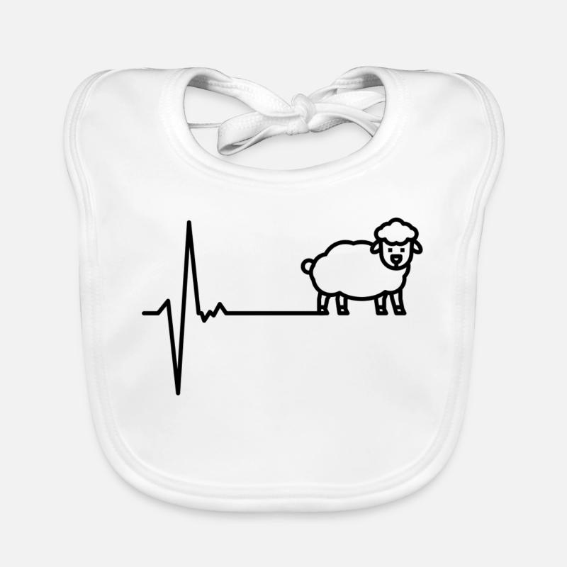 Heartbeat goat Organic Baby Bibs