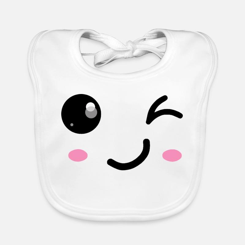 Wink smile Organic Baby Bibs