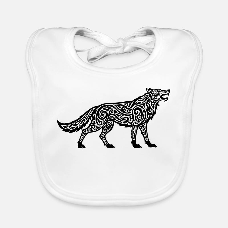 Loup du Caucase Bavoir bio Bébé