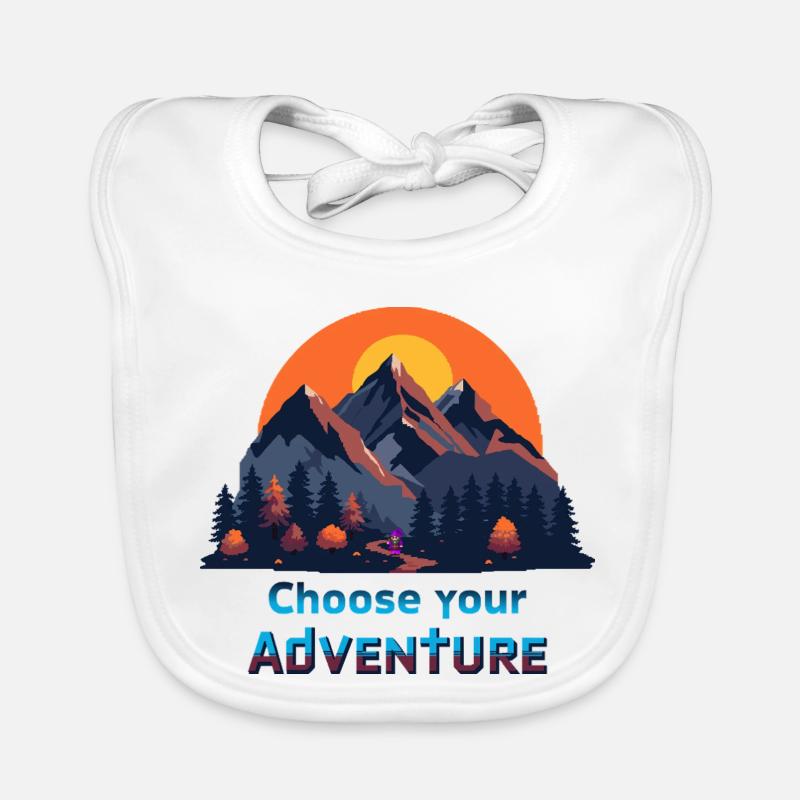 Retro Gaming Adventure Organic Baby Bibs