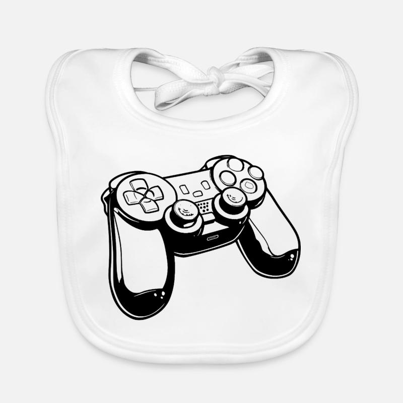 Dessin de manette de jeu Bavoir bio Bébé