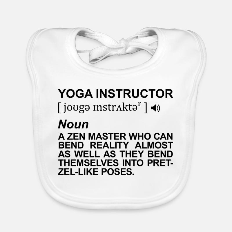 Yogalehrer Bedeutung Baby Bio-Lätzchen