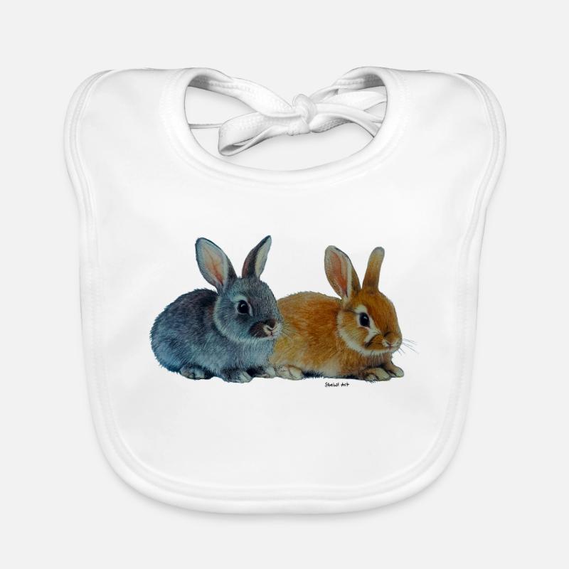 Bunnies - Easter Organic Baby Bibs