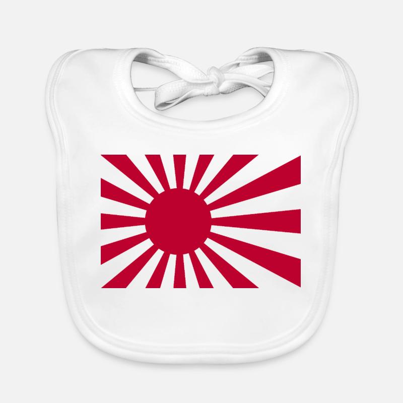 Drapeau du Soleil Levant Bavoir bio Bébé