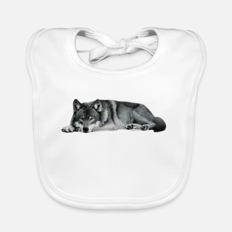 loup Bavoir bio Bébé