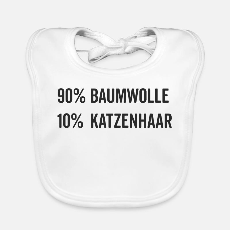 Baumwolle Katzenhaar Geschenk Katzenfreund Baby Bio-Lätzchen