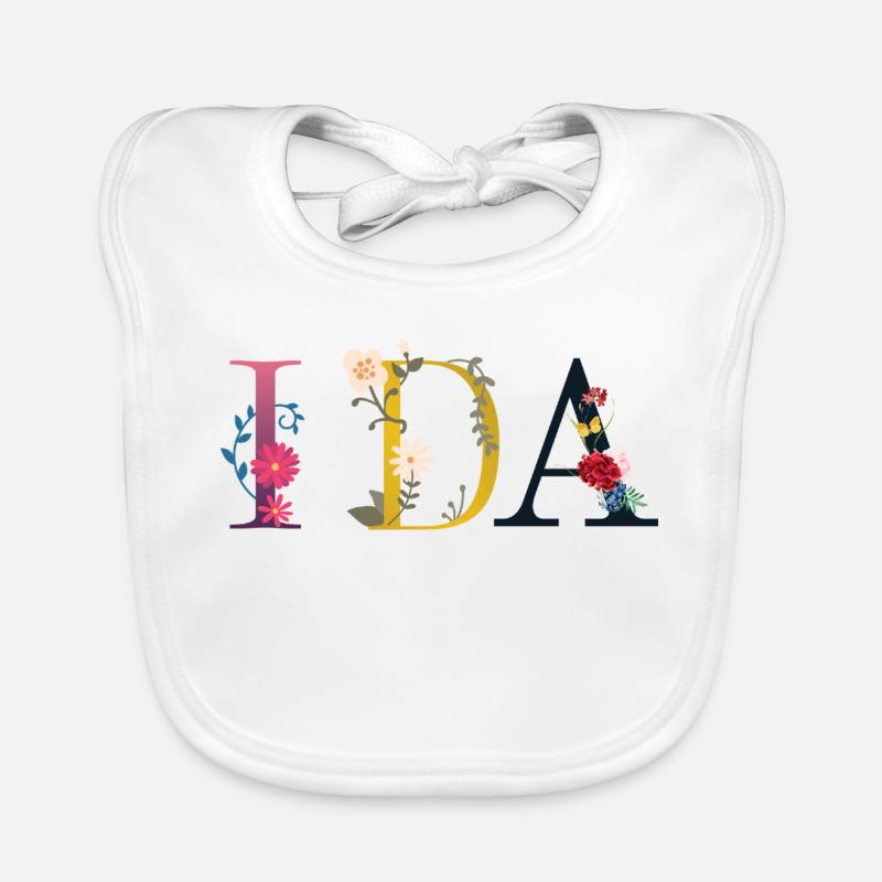 Ida - Baby Bio-Lätzchen - Weiß
