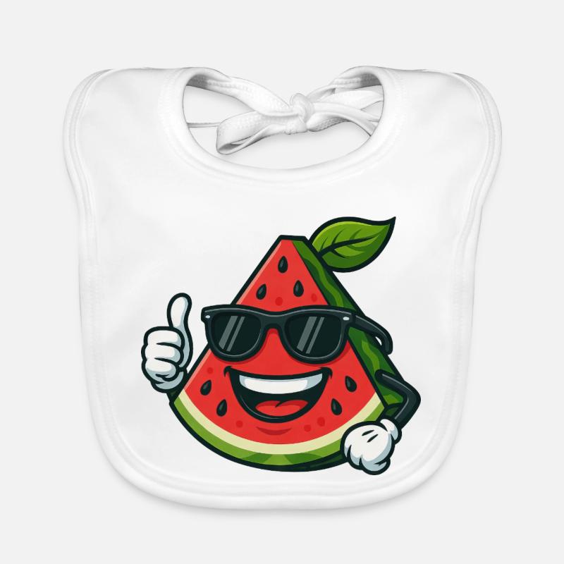 Erfrischende Wassermelone Sommerfrucht Cool Daumen Baby Bio-Lätzchen