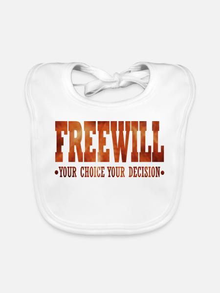 FreeWill - Organic Baby Bibs - white - Front