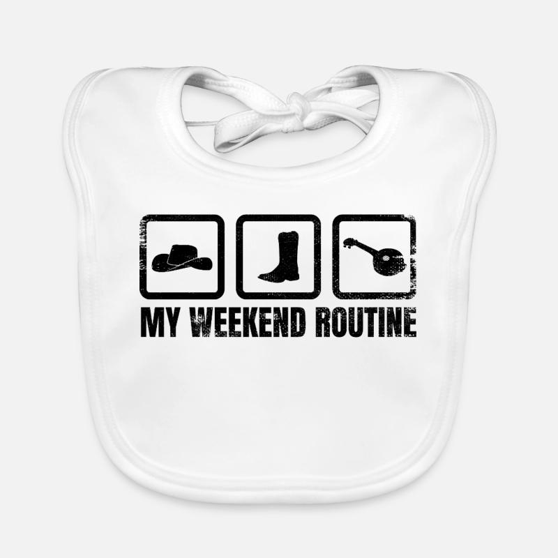 Banjo Player Weekend Organic Baby Bibs
