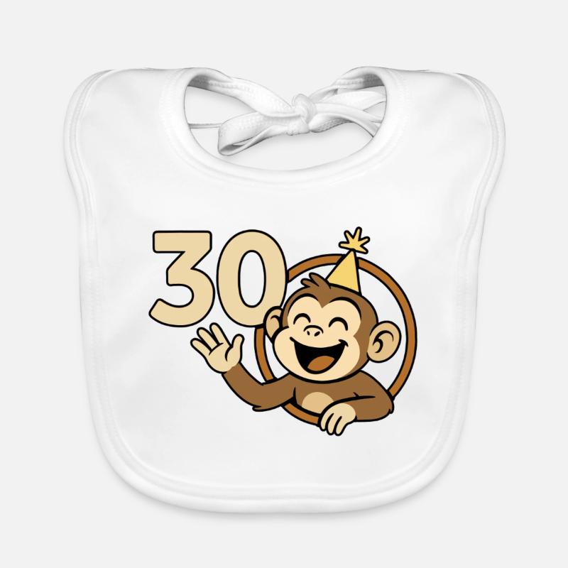 Monkey strong at 30 Organic Baby Bibs