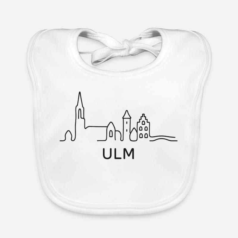 Ulm Skyline Baby Bio-Lätzchen