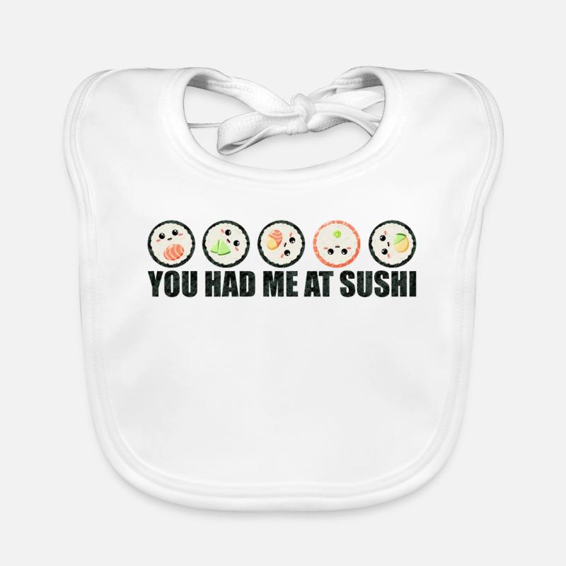 Sushi Lustiger Spruch - Vous m’avez eu chez sushi Bavoir bio Bébé
