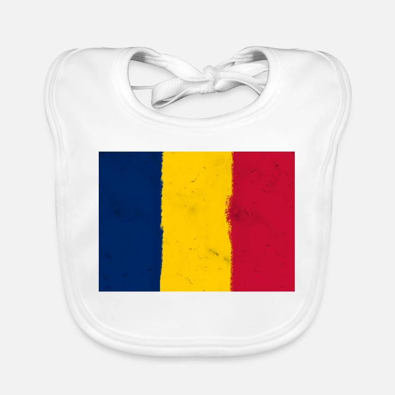 Drapeau du Tchad Bavoir bio Bébé