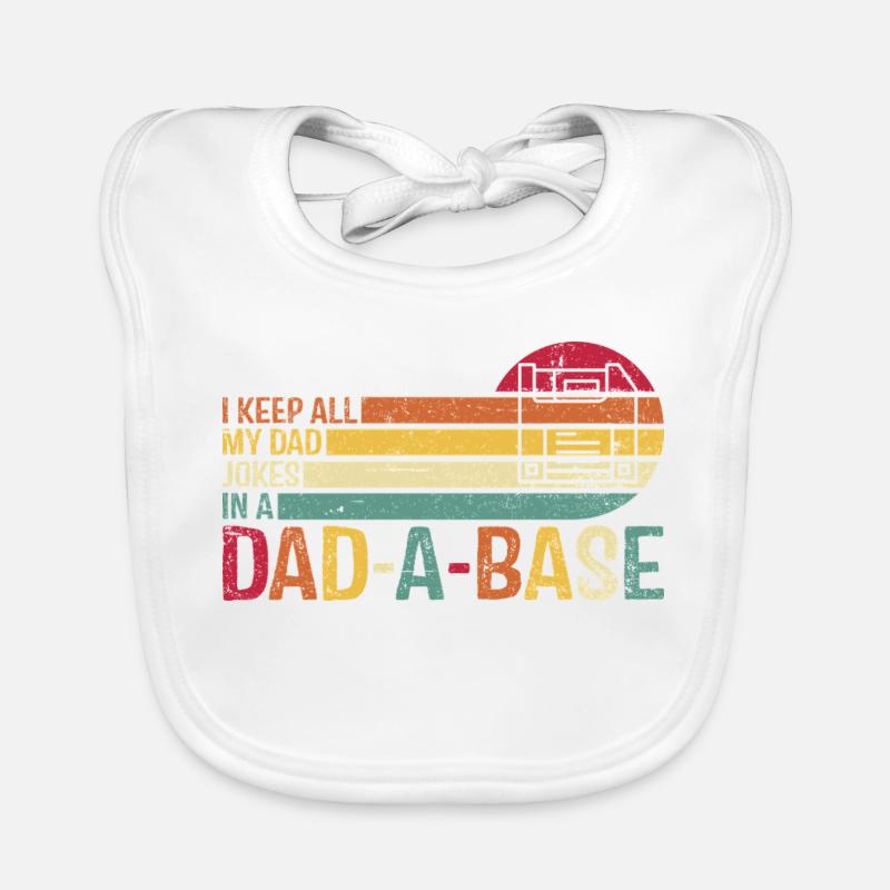 Retro Auto Papa Witz T-Shirt Design Baby Bio-Lätzchen