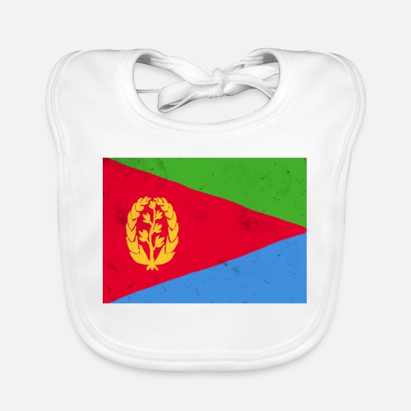 Drapeau érythréen – Identité africaine Bavoir bio Bébé