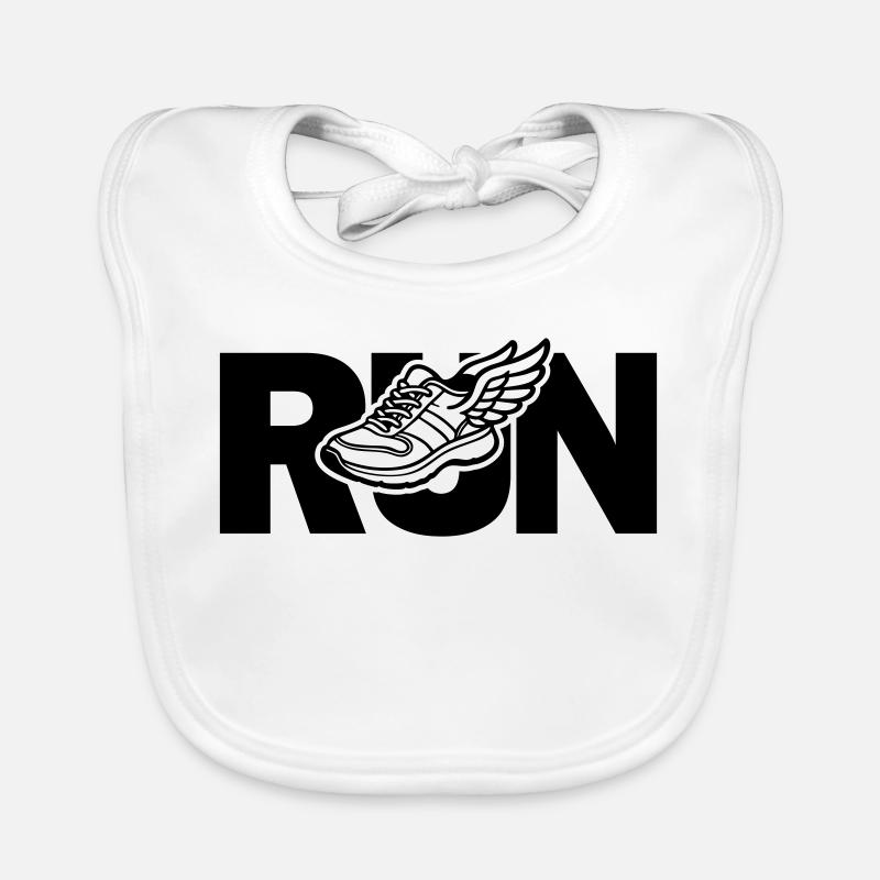 Run - running Organic Baby Bibs