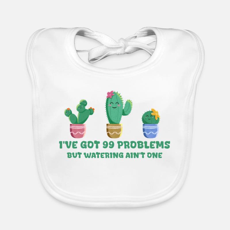 Cactus mignon sans problèmes Bavoir bio Bébé