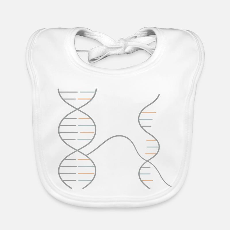 Géométrie de l’ADN et de l’ARN – Conception en chimie - Bavoir bio Bébé - blanc