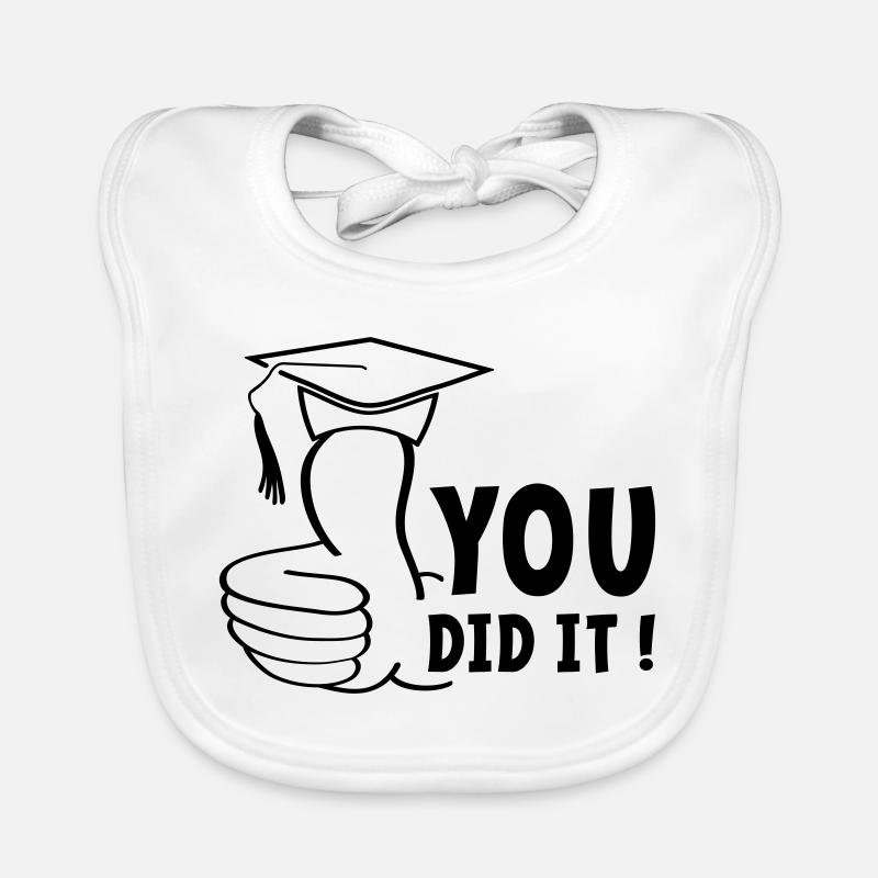 You either passed or you passed it, diploma. Organic Baby Bibs