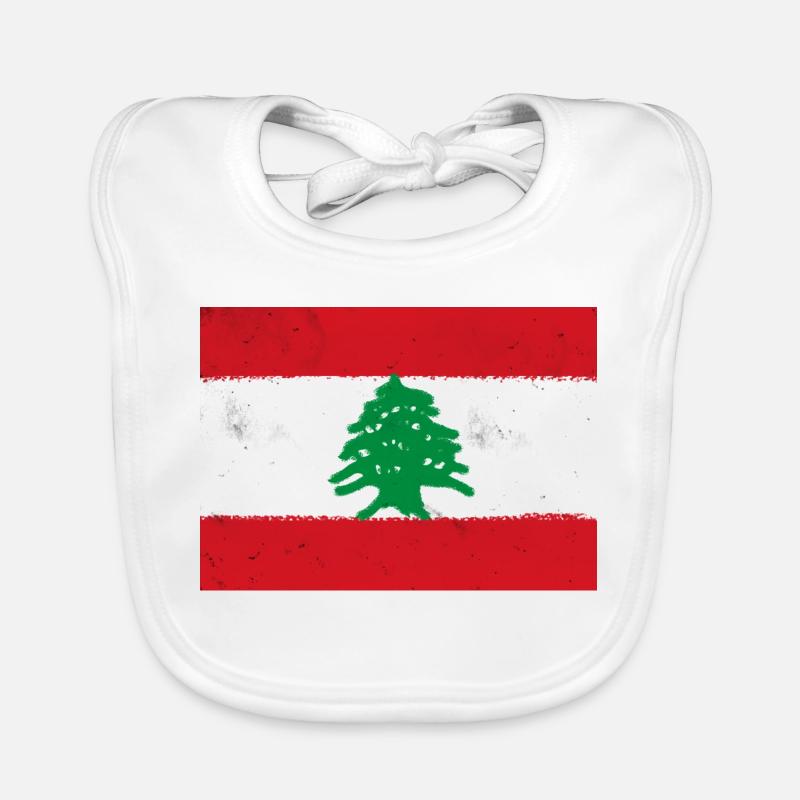 Drapeau du Liban Bavoir bio Bébé