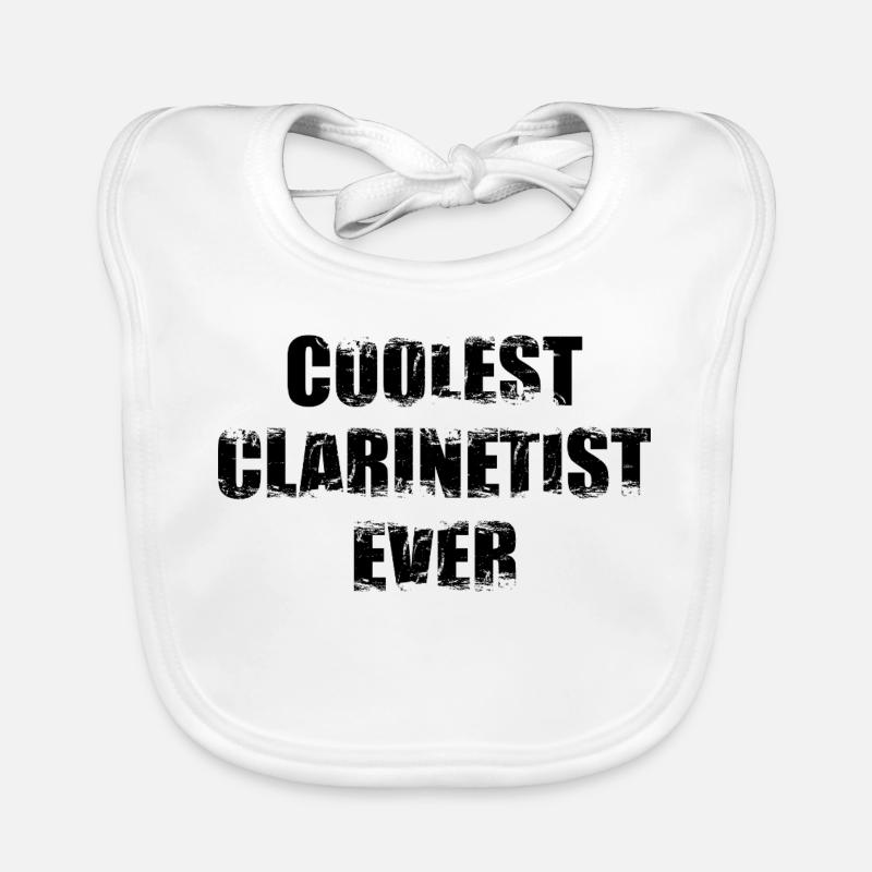 Cooler Klarinettist Baby Bio-Lätzchen