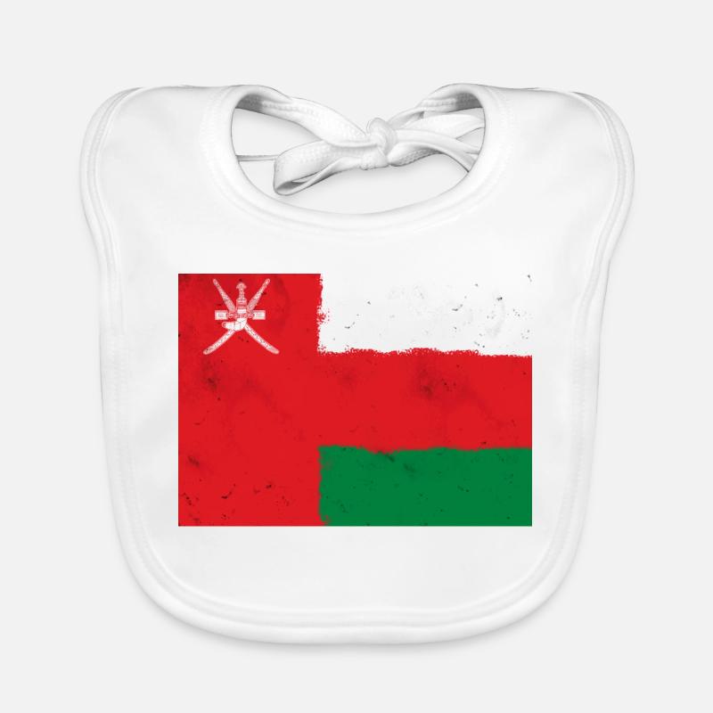 Flagge von Oman Baby Bio-Lätzchen