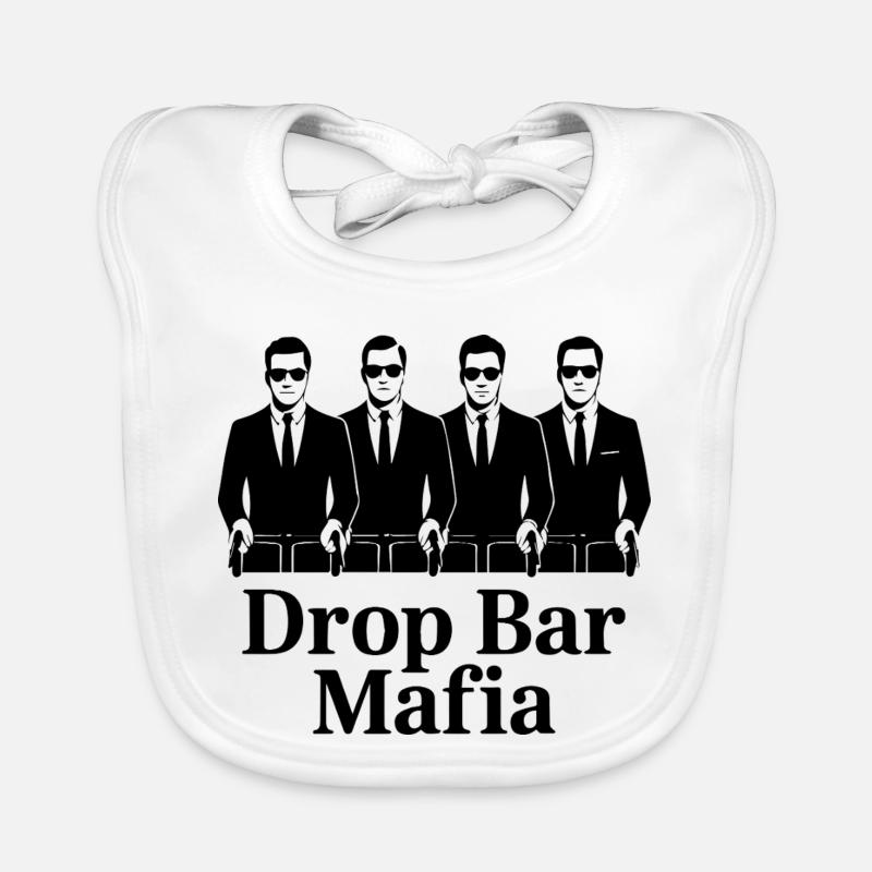 Drop Bar Mafia – Cyclisme rétro Bavoir bio Bébé
