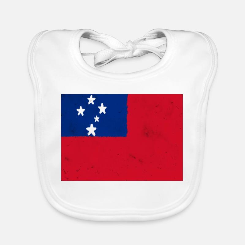 Drapeau des Samoa Bavoir bio Bébé
