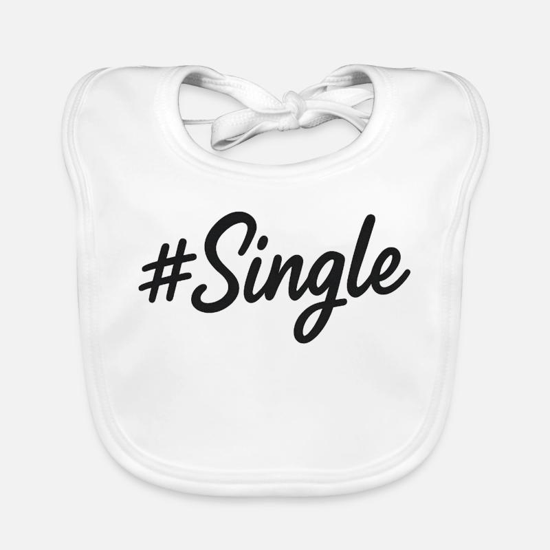#Single – Statement Design in Handschrift Baby Bio-Lätzchen