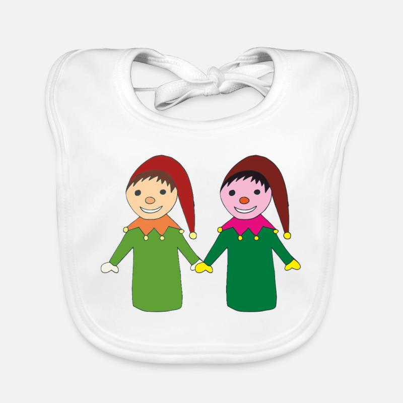 Fröhliche kasperl freunde Baby Bio-Lätzchen