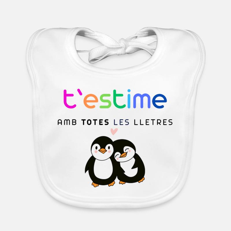 Estimar_Pingüins Bavoir bio Bébé