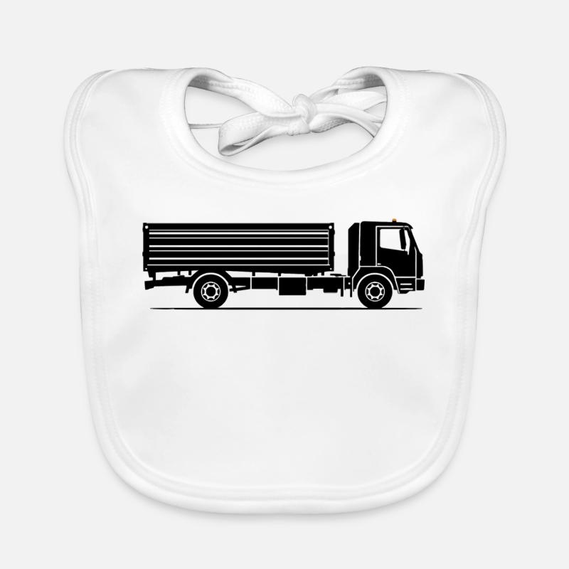 Silhouette de camion à benne basculante Bavoir bio Bébé