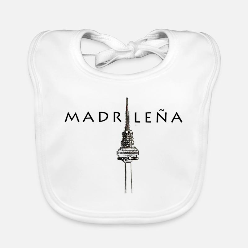MADRILÈNE - Bavoir bio Bébé - blanc