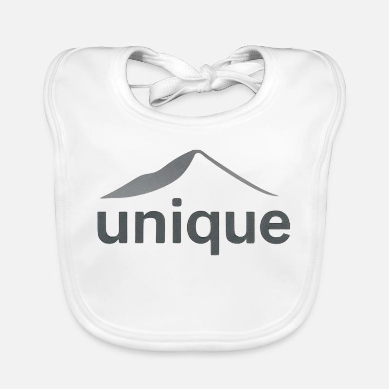 "unique design montagne" Bavoir bio Bébé