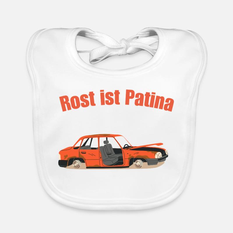 Rust is patina Organic Baby Bibs