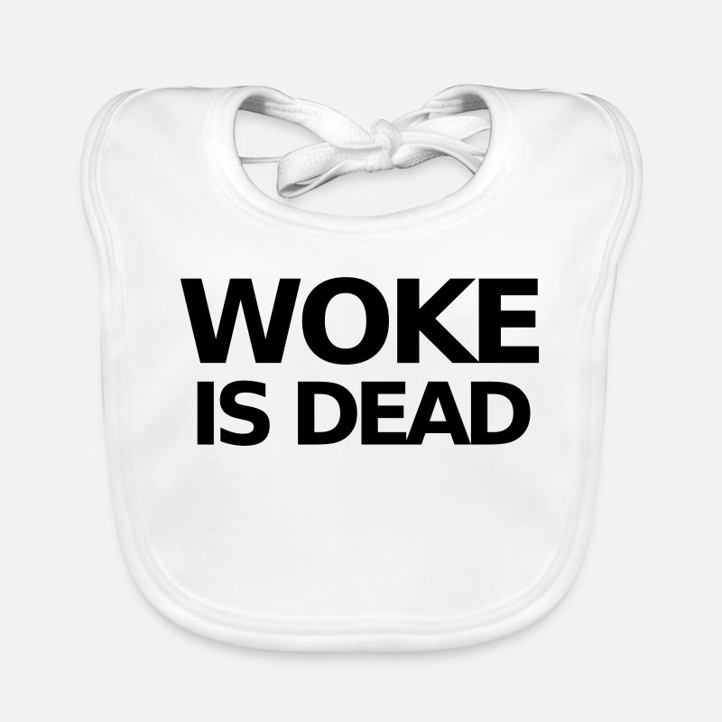Déclaration WOKE IS DEAD Bavoir bio Bébé