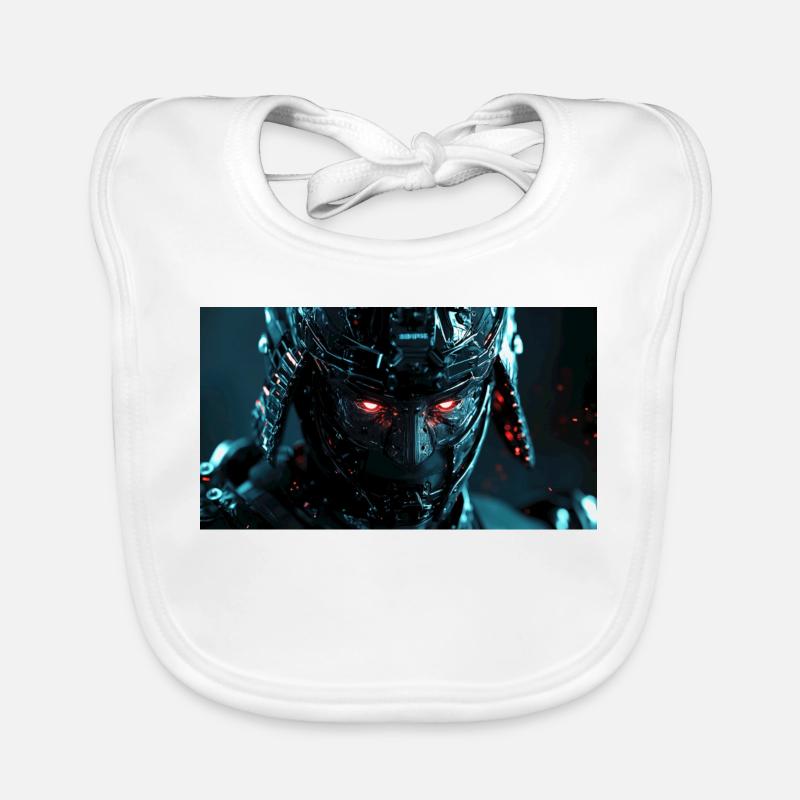 Cybernetic Futuristic Armor Organic Baby Bibs