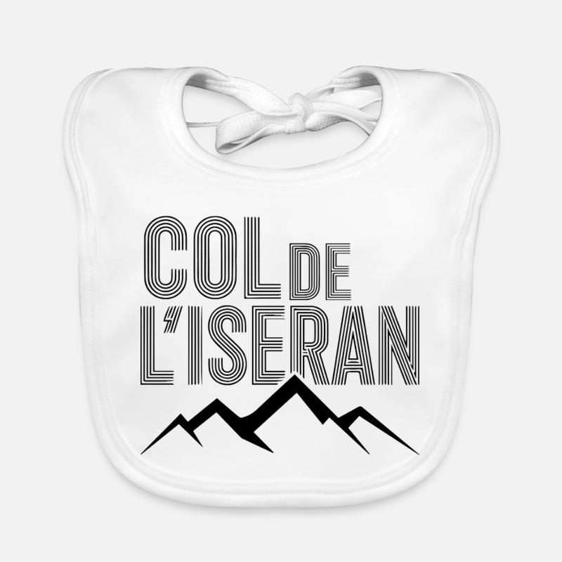 Col de l'Iseran Moderne Alpen Baby Bio-Lätzchen
