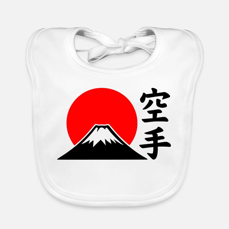 Fuji-San - Baby Bio-Lätzchen - Weiß